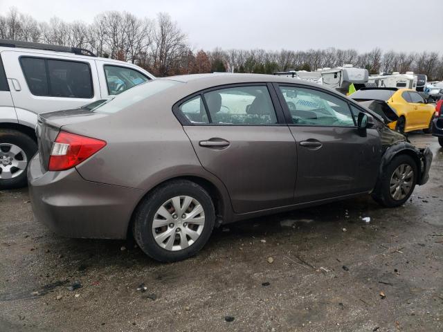 2HGFB2F59CH517284 - 2012 HONDA CIVIC LX GRAY photo 3