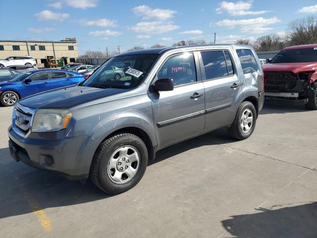 5FNYF3H23BB056947 - 2011 HONDA PILOT LX GRAY photo 2