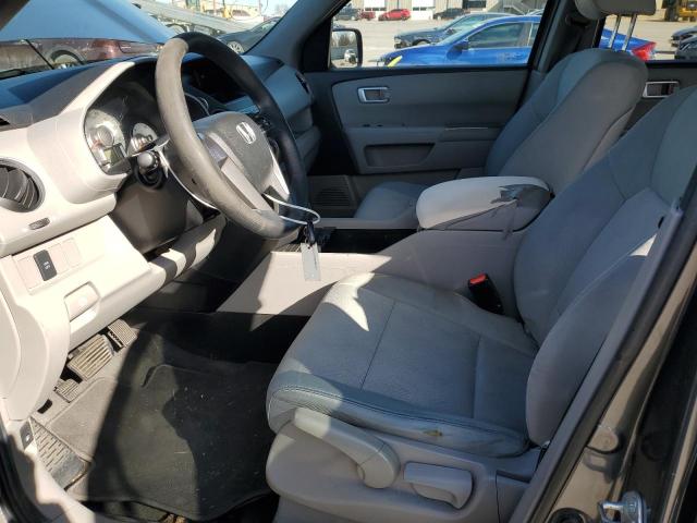 5FNYF3H23BB056947 - 2011 HONDA PILOT LX GRAY photo 7