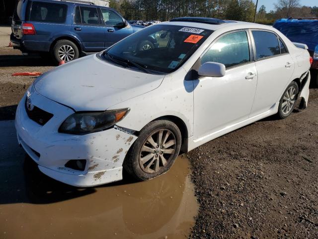 1NXBU40E89Z137561 - 2009 TOYOTA COROLLA BASE WHITE photo 1