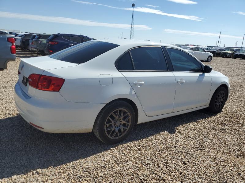 3VW2K7AJ2EM433176 - 2014 VOLKSWAGEN JETTA BASE WHITE photo 3