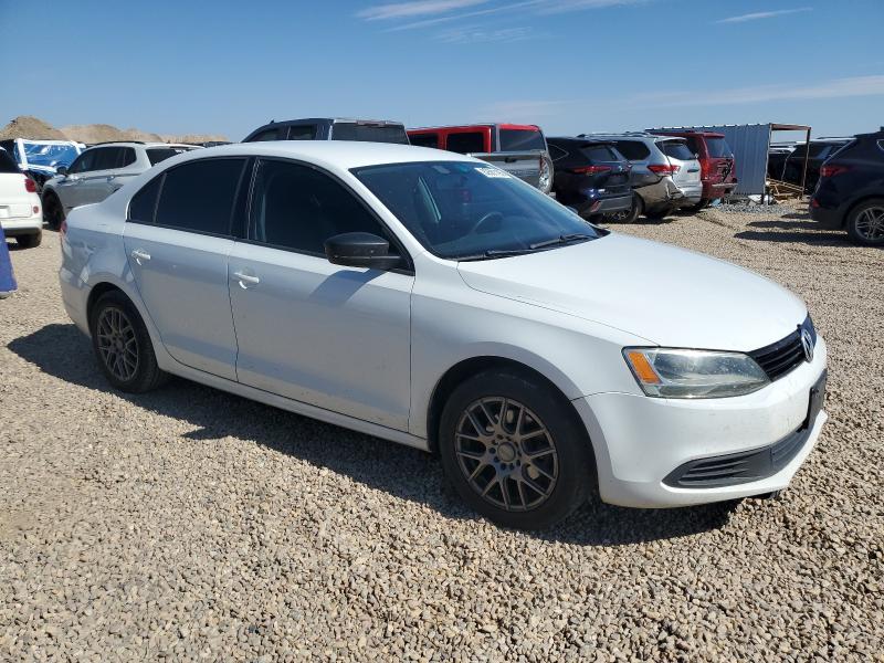 3VW2K7AJ2EM433176 - 2014 VOLKSWAGEN JETTA BASE WHITE photo 4