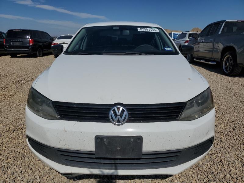 3VW2K7AJ2EM433176 - 2014 VOLKSWAGEN JETTA BASE WHITE photo 5