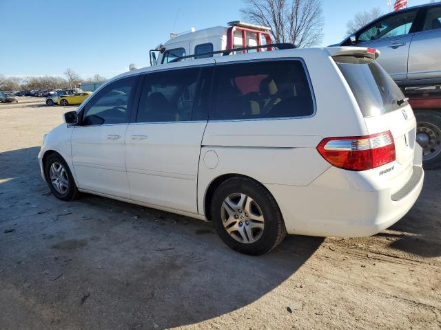 5FNRL38457B430027 - 2007 HONDA ODYSSEY EX WHITE photo 2