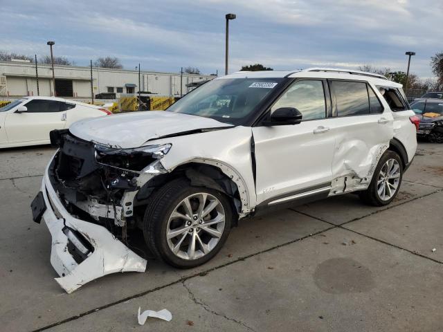 1FM5K8HC1MGA06069 - 2021 FORD EXPLORER PLATINUM WHITE photo 1