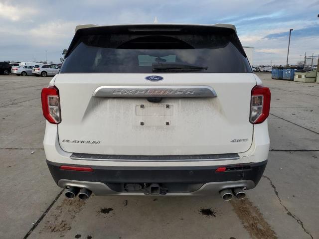 1FM5K8HC1MGA06069 - 2021 FORD EXPLORER PLATINUM WHITE photo 6