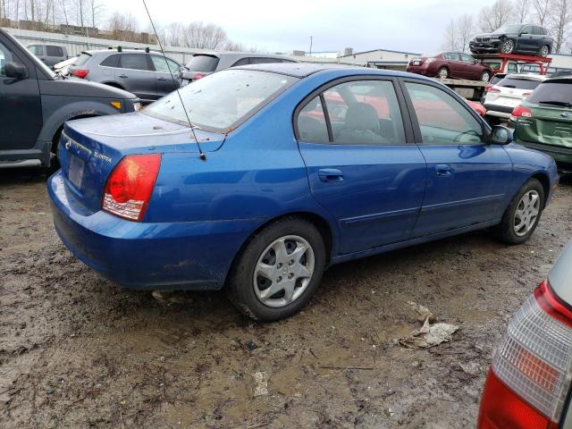 KMHDN46D55U037044 - 2005 HYUNDAI ELANTRA GLS BLUE photo 3