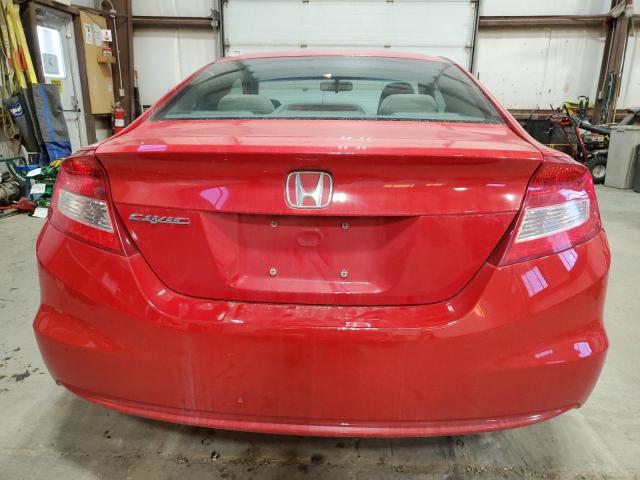 2HGFG3A43CH003601 - 2012 HONDA CIVIC LX RED photo 6