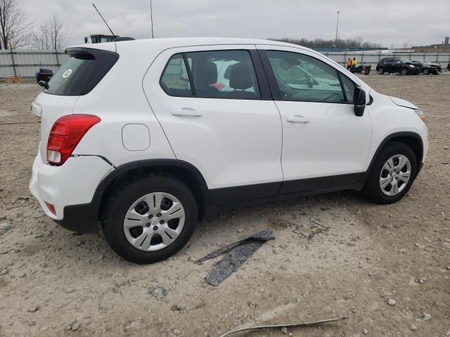 3GNCJKSB4JL178462 - 2018 CHEVROLET TRAX LS WHITE photo 3