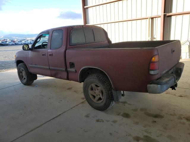 5TBBT4412YS005907 - 2000 TOYOTA TUNDRA ACCESS CAB წითელი ფოტო 2