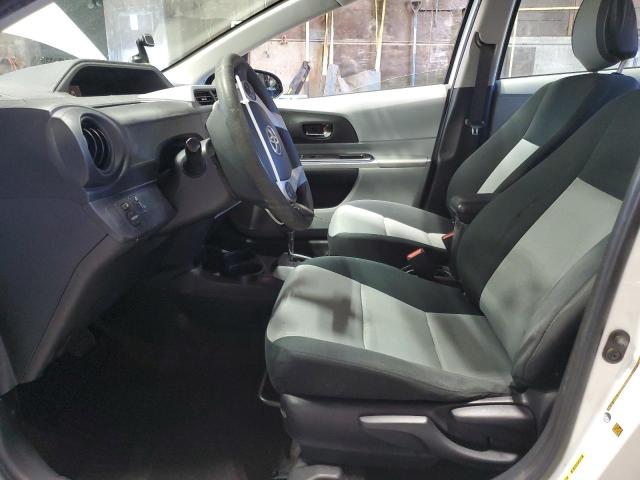 JTDKDTB3XC1504835 - 2012 TOYOTA PRIUS C WHITE photo 7