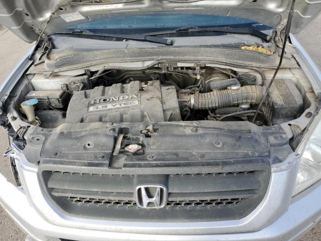 2HKYF18605H547652 - 2005 HONDA PILOT EXL SILVER photo 11