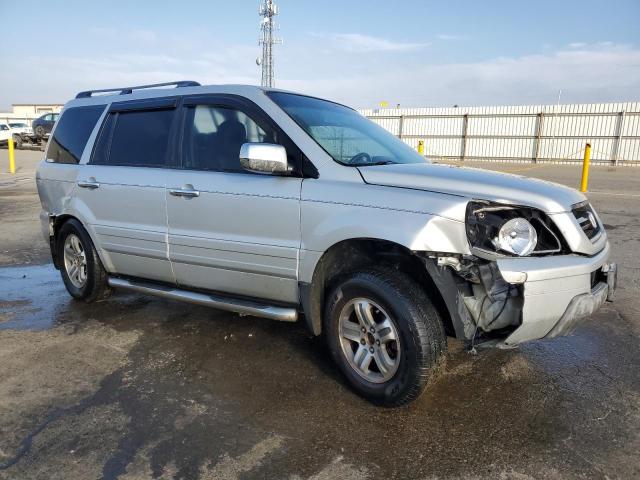 2HKYF18605H547652 - 2005 HONDA PILOT EXL SILVER photo 4