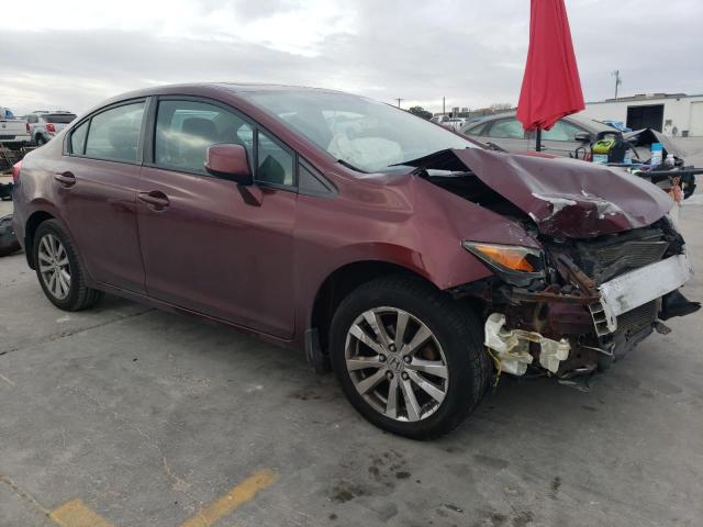 2HGFB2F80CH509116 - 2012 HONDA CIVIC EX BURGUNDY photo 4