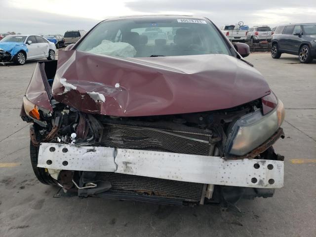 2HGFB2F80CH509116 - 2012 HONDA CIVIC EX BURGUNDY photo 5