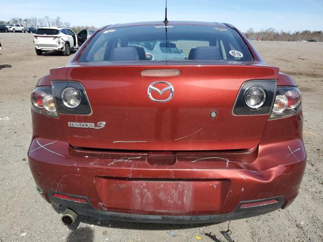 JM1BK32F491220898 - 2009 MAZDA 3 I BURGUNDY photo 6