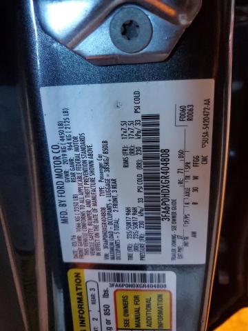 3FA6P0HDXGR404808 - 2016 FORD FUSION SE ნაცრისფერი ფოტო 12