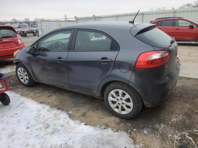 KNADN5A34D6203708 - 2013 KIA RIO EX CHARCOAL photo 2