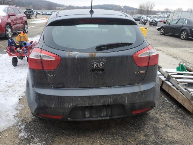 KNADN5A34D6203708 - 2013 KIA RIO EX CHARCOAL photo 6