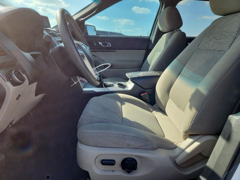 1FM5K7B80DGB52638 - 2013 FORD EXPLORER WHITE photo 7