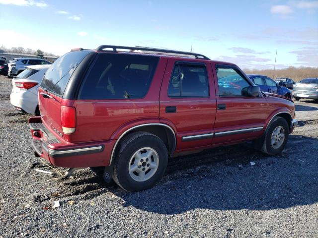 1GNDT13W4X2107881 - 1999 CHEVROLET BLAZER RED photo 3