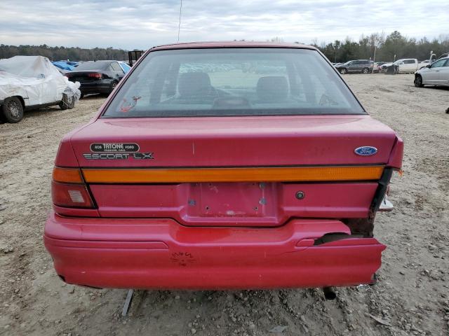 1FASP14J8SW173350 - 1995 FORD ESCORT LX RED photo 6