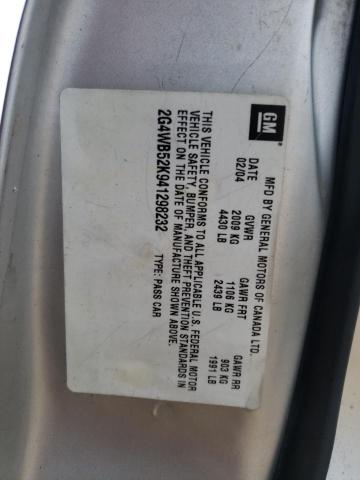 2G4WB52K941298232 - 2004 BUICK REGAL LS 银色 照片 13