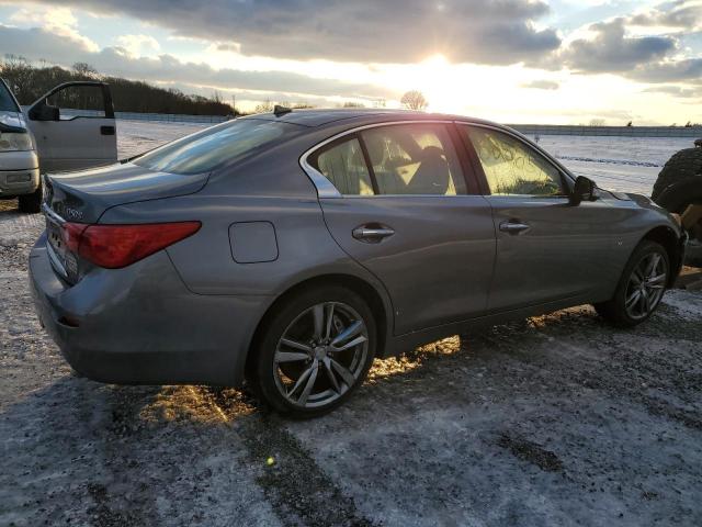 JN1BV7AR1FM401948 - 2015 INFINITI Q50 BASE GRAY photo 3