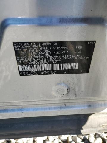 JTMZFREV8EJ010596 - 2014 TOYOTA RAV4 LE SILVER photo 13