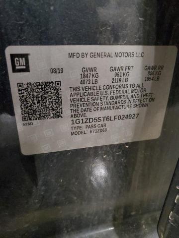 1G1ZD5ST6LF024927 - 2020 CHEVROLET MALIBU LT Մոխրագույն լուսանկար 13