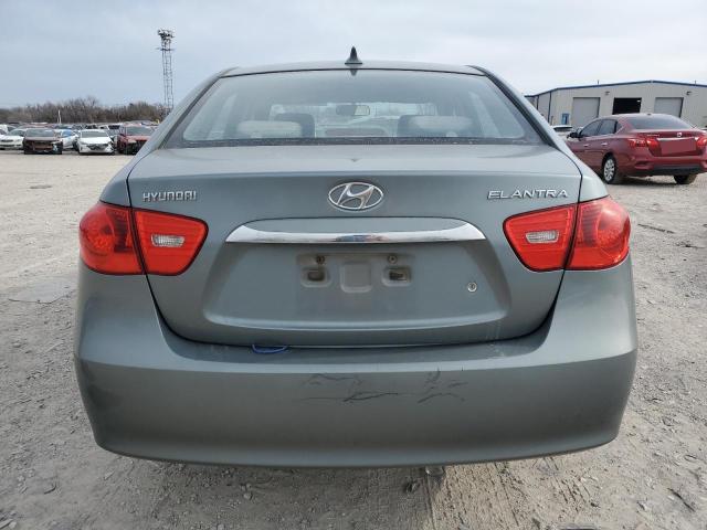 KMHDU4AD1AU935676 - 2010 HYUNDAI ELANTRA BLUE TEAL photo 6