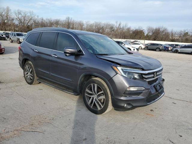 5FNYF6H97JB010003 - 2018 HONDA PILOT TOURING GRAY photo 4