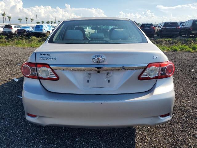 2T1BU4EE1BC684042 - 2011 TOYOTA COROLLA BASE ვერცხლისფერი ფოტო 6