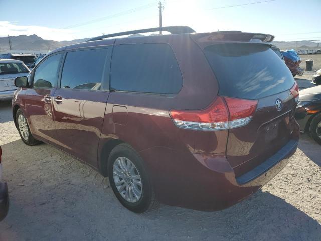 5TDYK3DC5ES455661 - 2014 TOYOTA SIENNA XLE RED photo 2