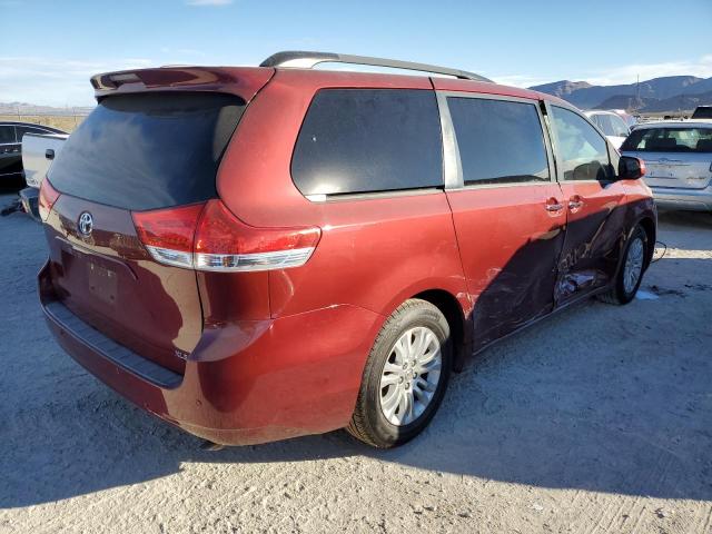 5TDYK3DC5ES455661 - 2014 TOYOTA SIENNA XLE RED photo 3