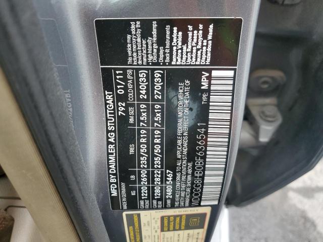 WDCGG8HB0BF636541 - 2011 MERCEDES-BENZ GLK 350 4MATIC GRAY photo 13