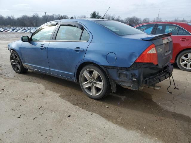 3FAHP0KCXAR365038 - 2010 FORD FUSION SPORT BLUE photo 2