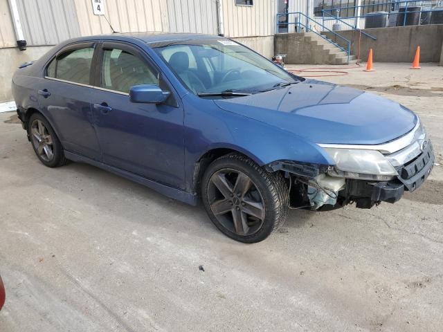 3FAHP0KCXAR365038 - 2010 FORD FUSION SPORT BLUE photo 4