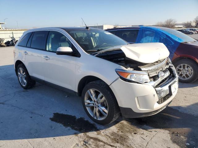 2FMDK3JC3DBA74583 - 2013 FORD EDGE SEL WHITE photo 4