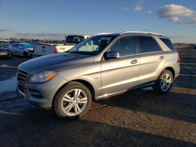 4JGDA5HB6CA078343 - 2012 MERCEDES-BENZ ML 350 4MATIC GRAY photo 1