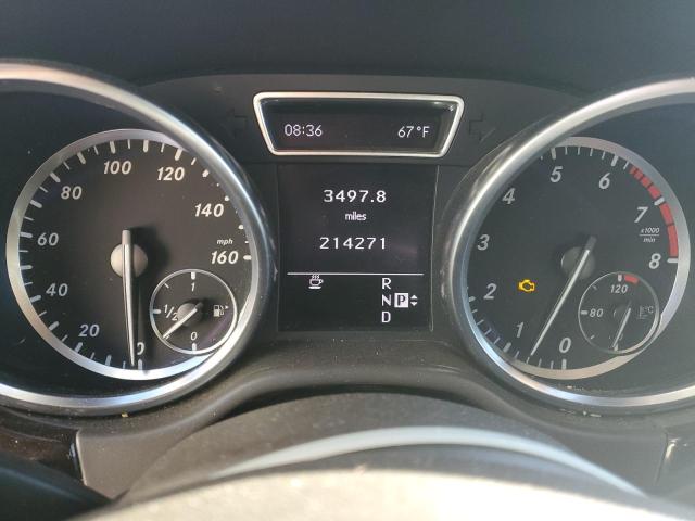 4JGDA5HB6CA078343 - 2012 MERCEDES-BENZ ML 350 4MATIC GRAY photo 9