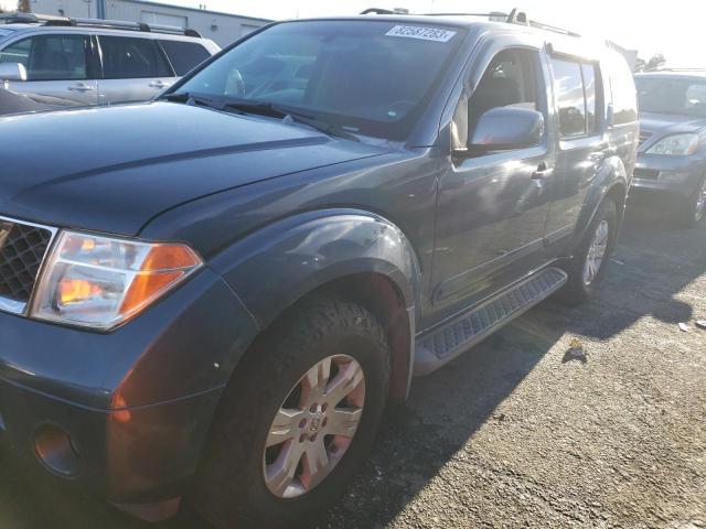 5N1AR18UX5C704182 - 2005 NISSAN PATHFINDER LE BLUE photo 1