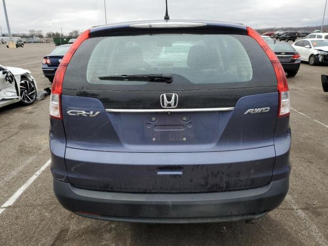 5J6RM4H31DL061812 - 2013 HONDA CR-V LX BLUE photo 6