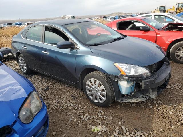 3N1AB7AP9EY335065 - 2014 NISSAN SENTRA S BLUE photo 4