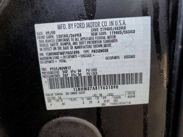 1LNHM87A81Y631890 - 2001 LINCOLN LS Qara foto 13