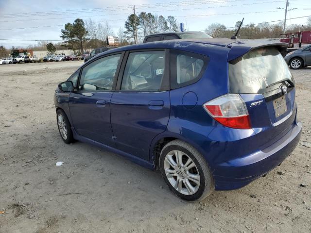 JHMGE8H56BC007159 - 2011 HONDA FIT SPORT BLUE photo 2