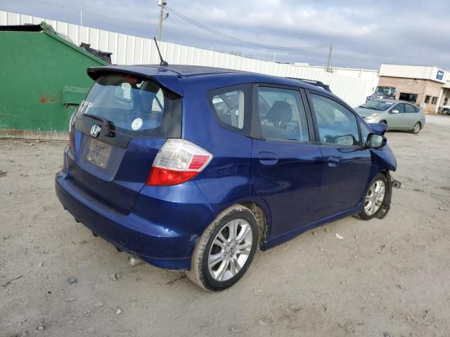 JHMGE8H56BC007159 - 2011 HONDA FIT SPORT BLUE photo 3