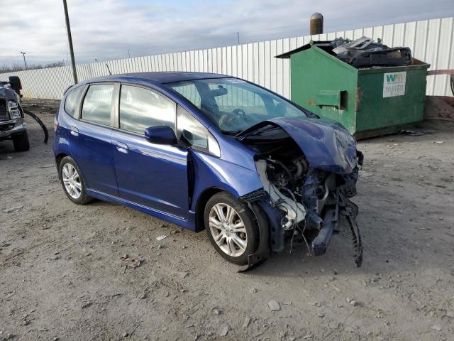 JHMGE8H56BC007159 - 2011 HONDA FIT SPORT BLUE photo 4