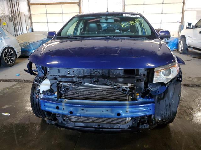 2FMDK4KC4DBA41015 - 2013 FORD EDGE LIMITED BLUE photo 5