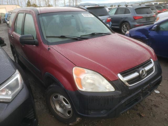 JHLRD78402C050154 - 2002 HONDA CR-V LX RED photo 4